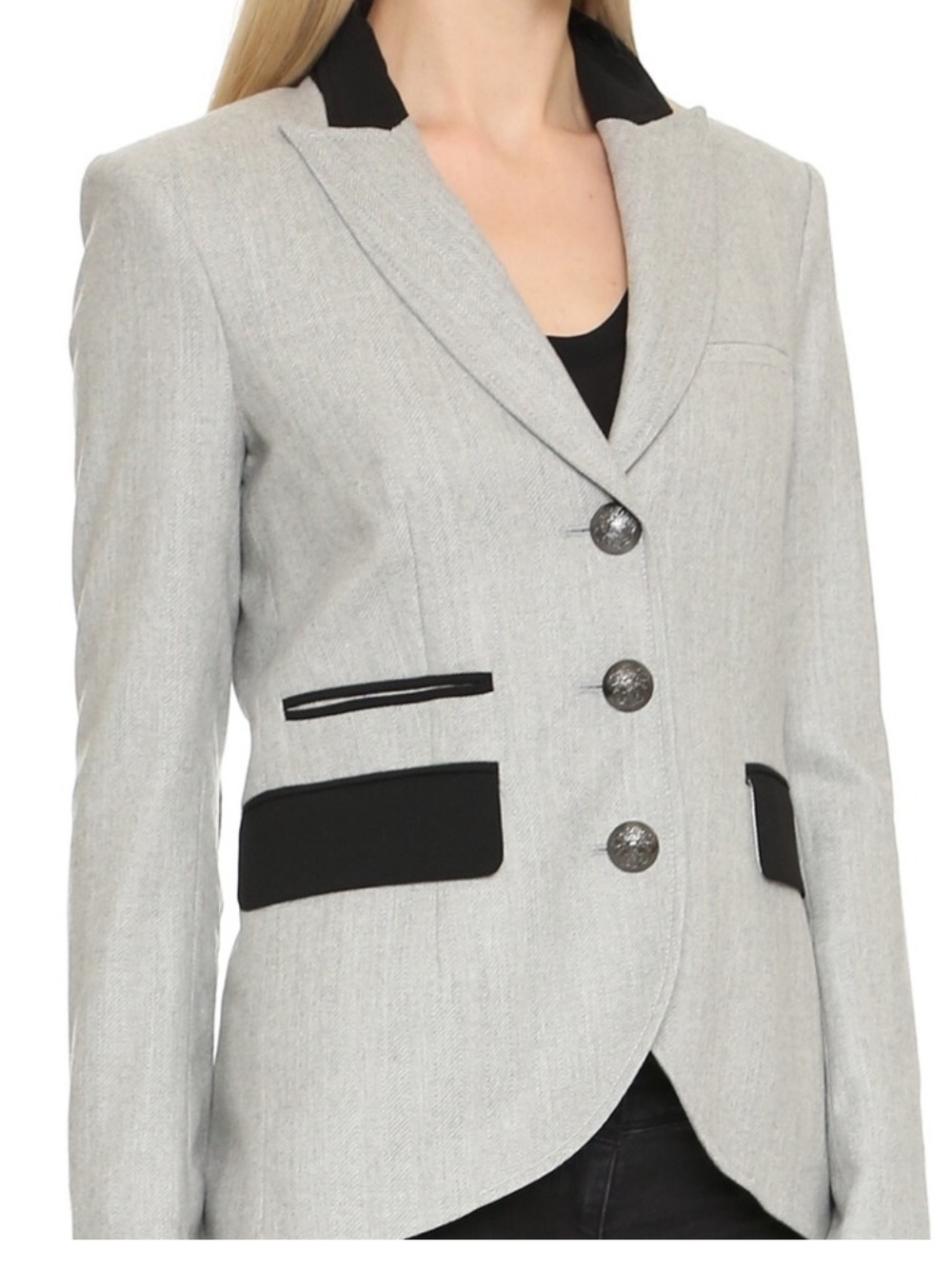 Veronica Beard Hudson Dickey Jacket with Suede Elbow Patches